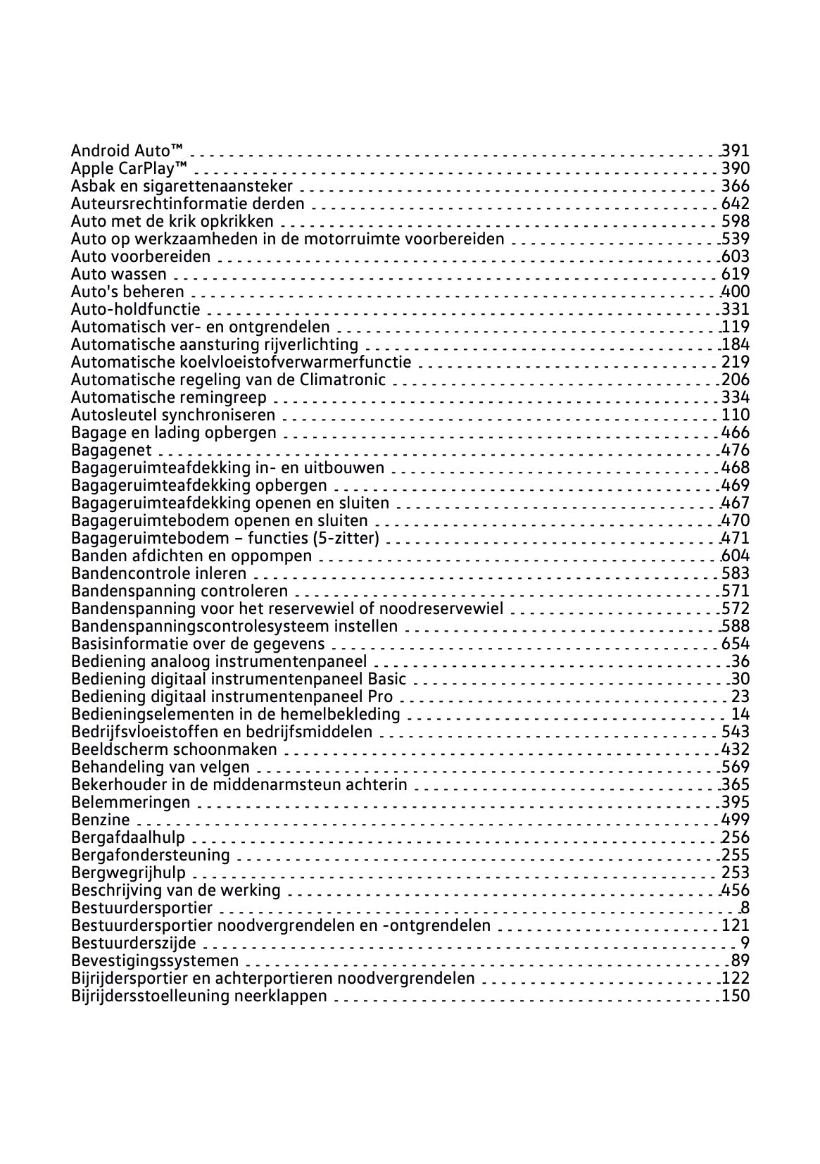 2023-2024 Volkswagen Tiguan Owner's Manual | Dutch