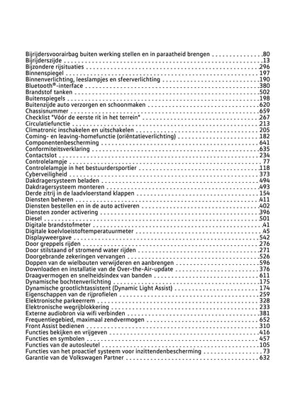 2023-2024 Volkswagen Tiguan Owner's Manual | Dutch