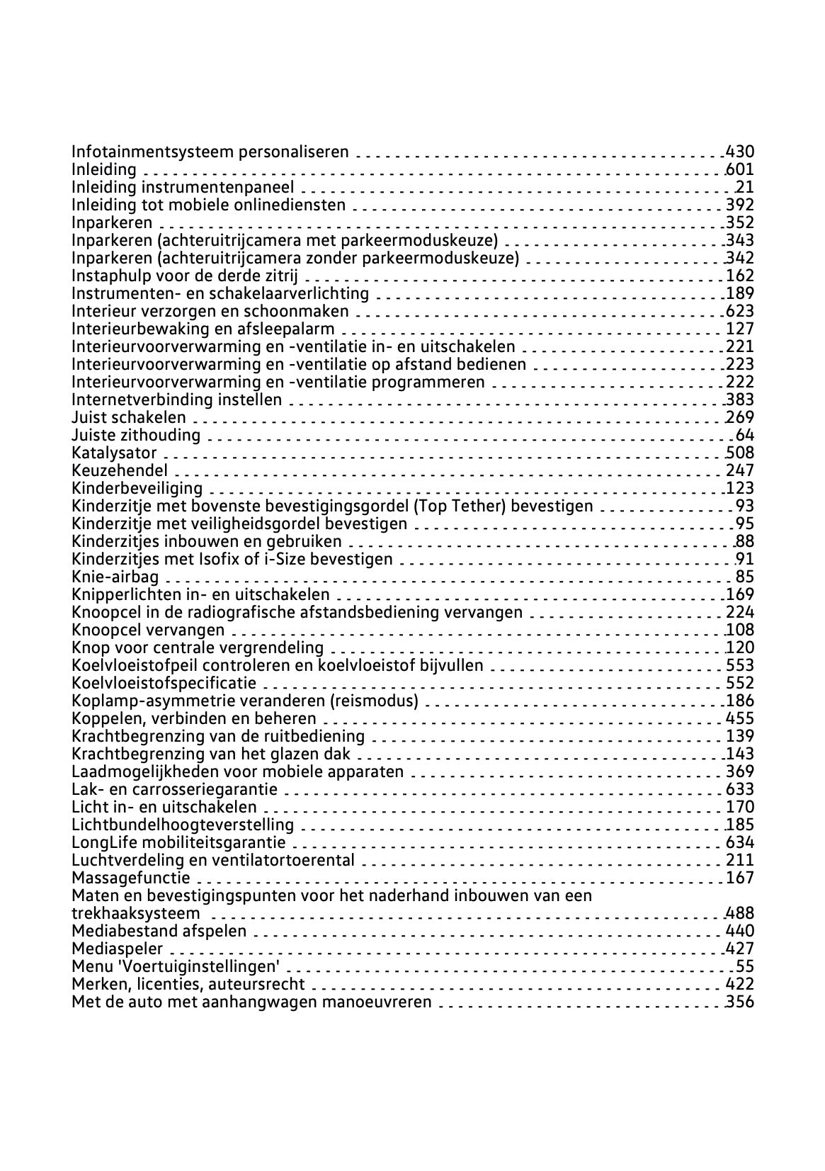 2023-2024 Volkswagen Tiguan Owner's Manual | Dutch