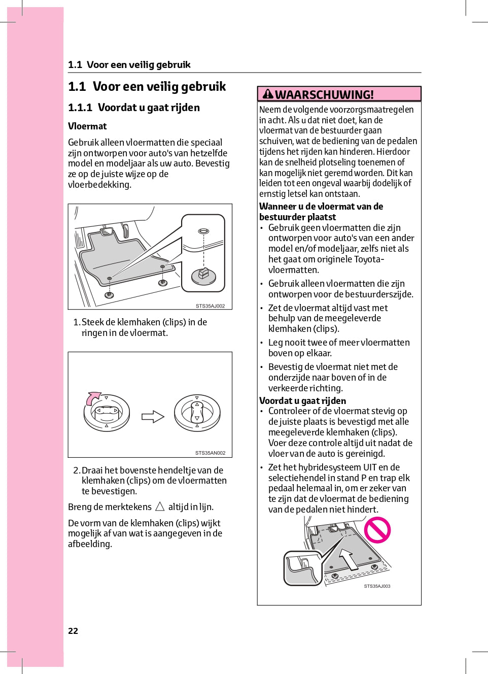 2022-2023 Toyota C-HR Hybrid/C-HR Owner's Manual | Dutch