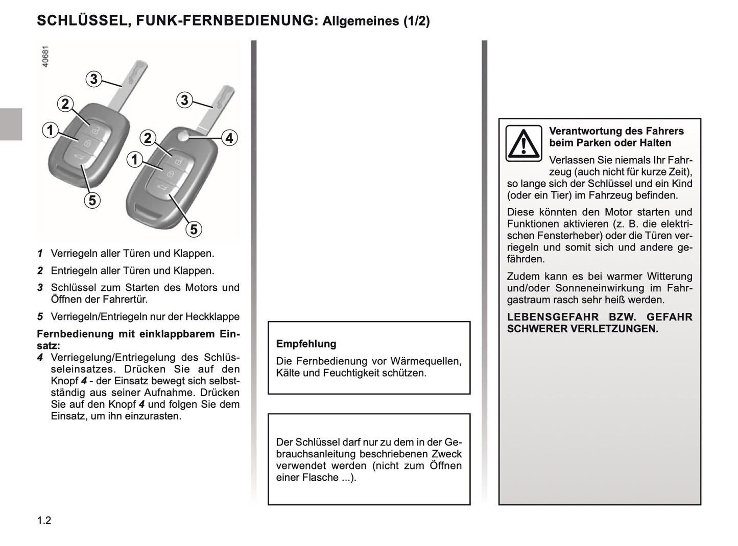2019-2021 Renault Captur Manuel du propriétaire | Allemand