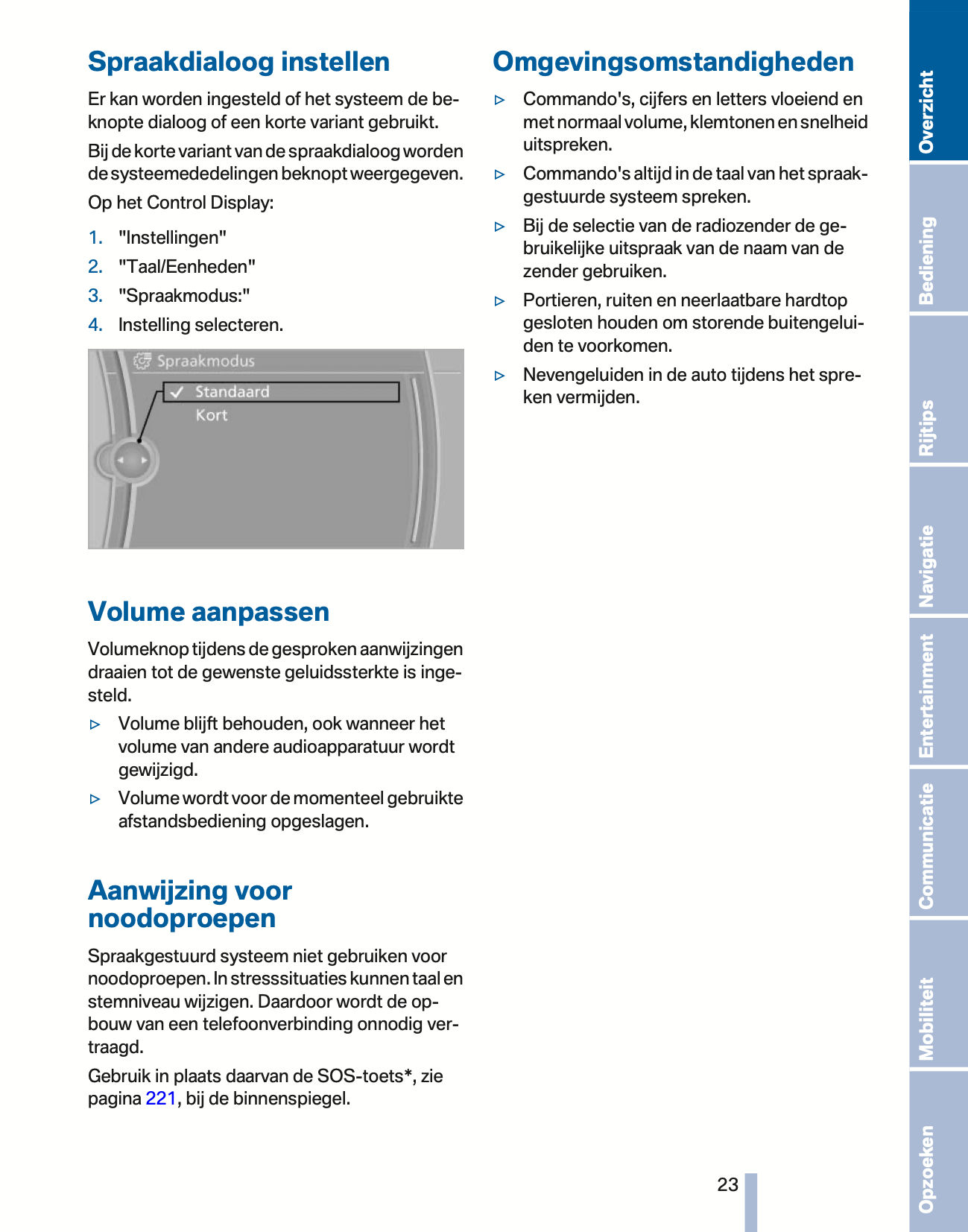 2010-2011 BMW Z4 Owner's Manual | Dutch