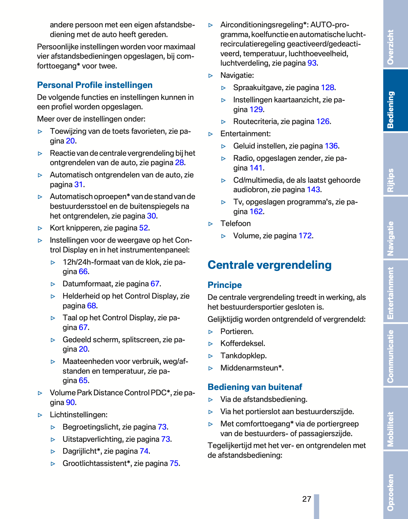 2010-2011 BMW Z4 Owner's Manual | Dutch