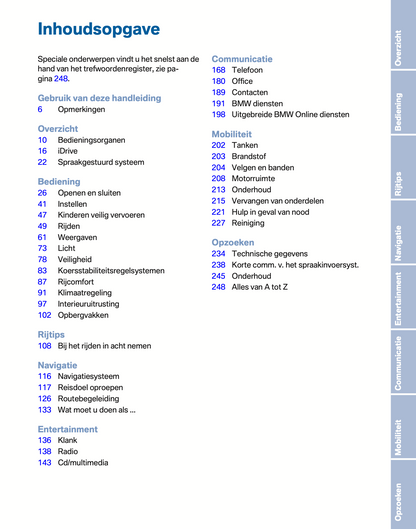 2010-2011 BMW Z4 Owner's Manual | Dutch