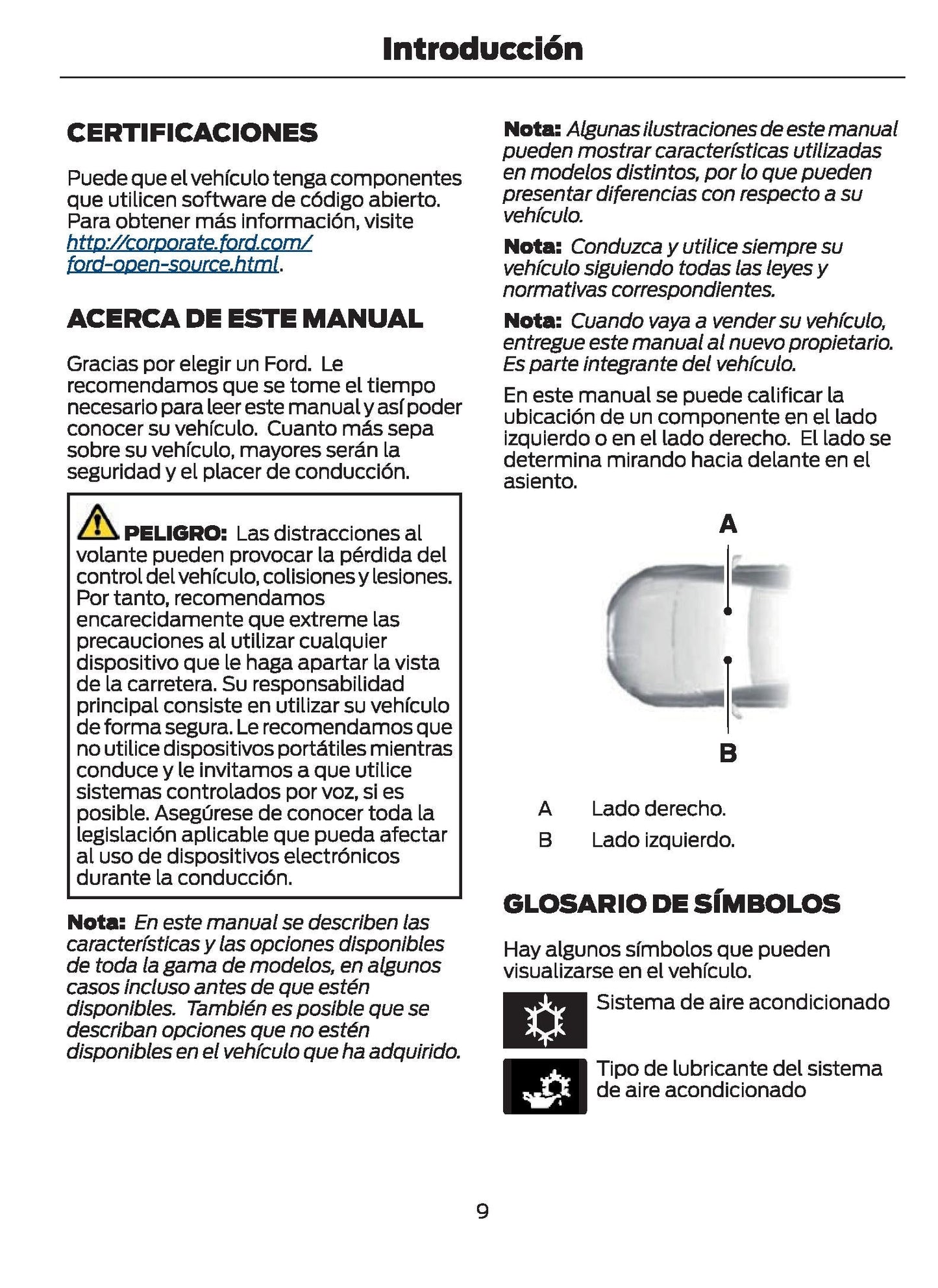 2021-2024 Ford Galaxy/S-Max Owner's Manual | Spanish