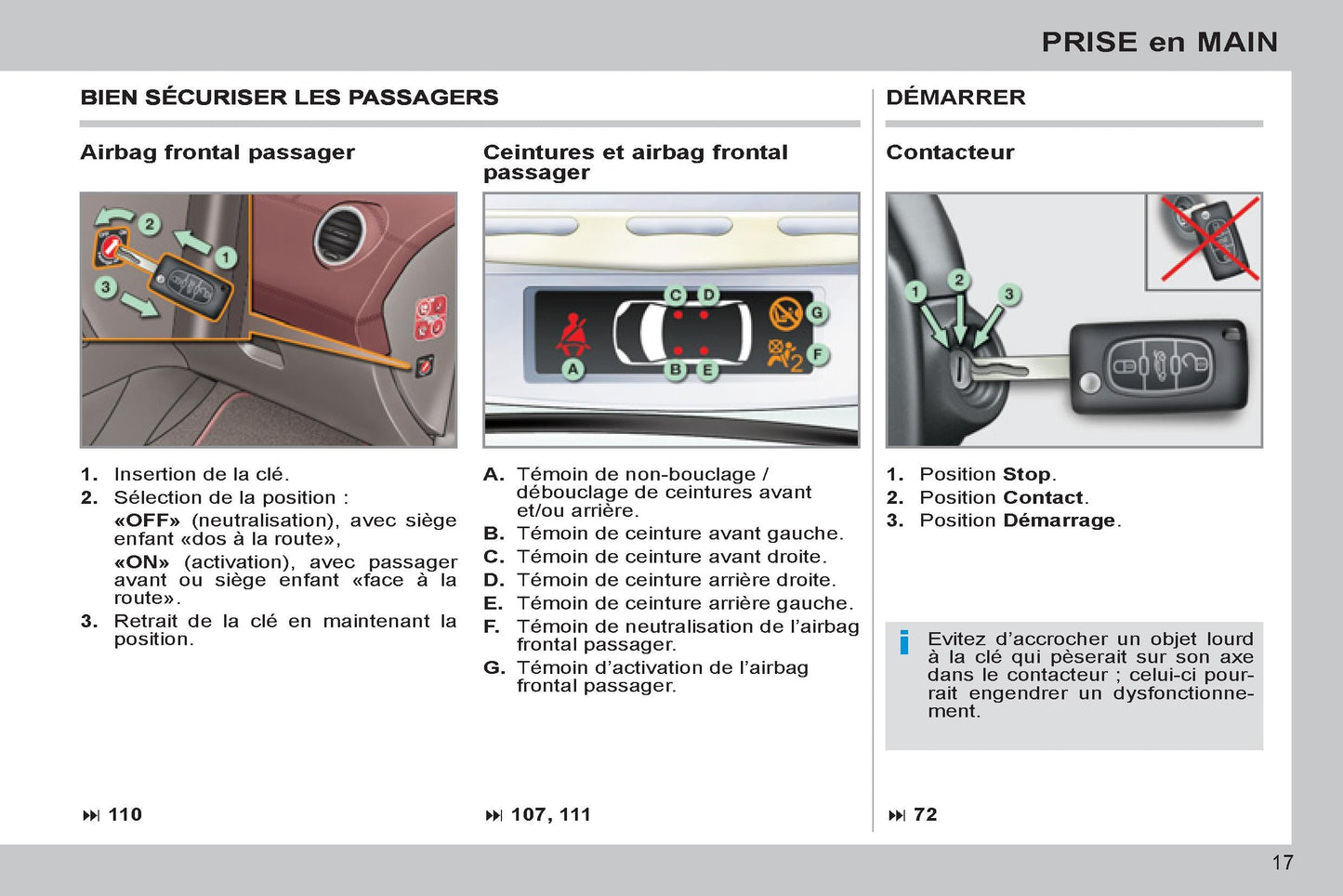 2011-2013 Peugeot 308 cc Manuel du propriétaire | Français