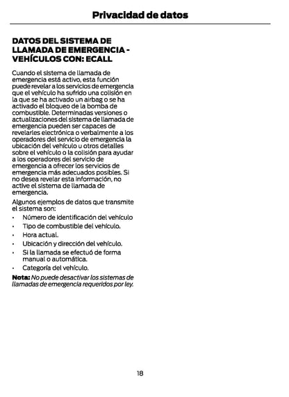 2021-2024 Ford Galaxy/S-Max Owner's Manual | Spanish