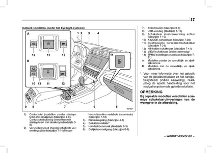 2019 Subaru Outback/Legacy Owner's Manual | Dutch