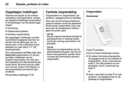 2013 Opel Mokka Owner's Manual | Dutch