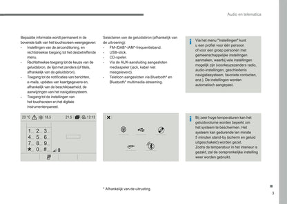 2016-2018 Citroën Infotainment Manual | Dutch