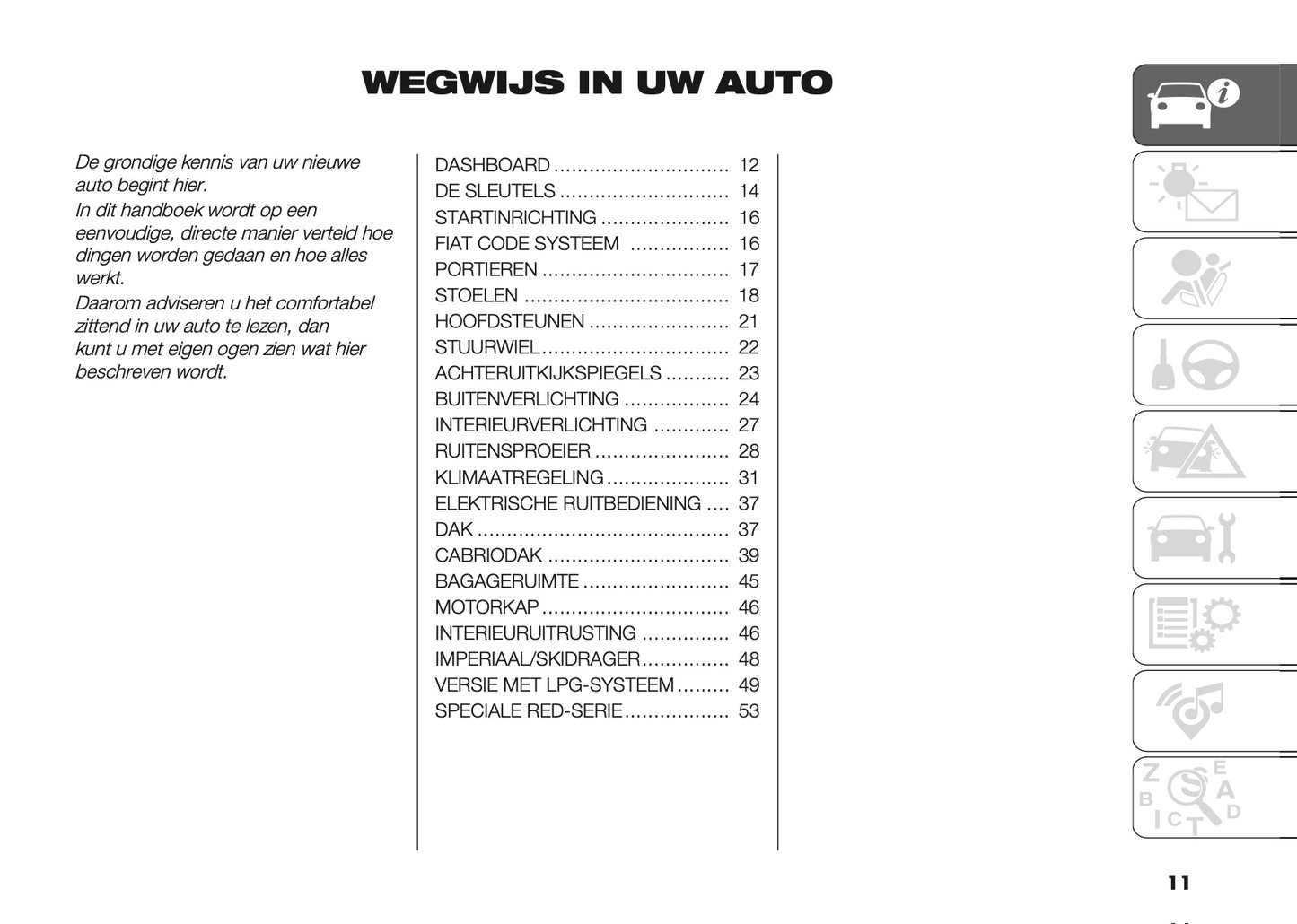 2022-2023 Fiat 500/500 Hybrid/500C/500C Hybrid Owner's Manual | Dutch