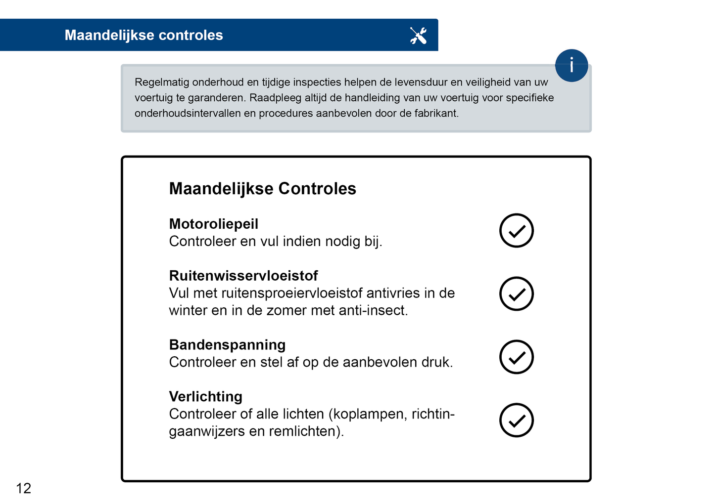 Onderhoudsboekje voor Opel