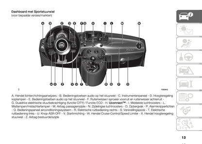 2022-2023 Fiat 500/500 Hybrid/500C/500C Hybrid Owner's Manual | Dutch