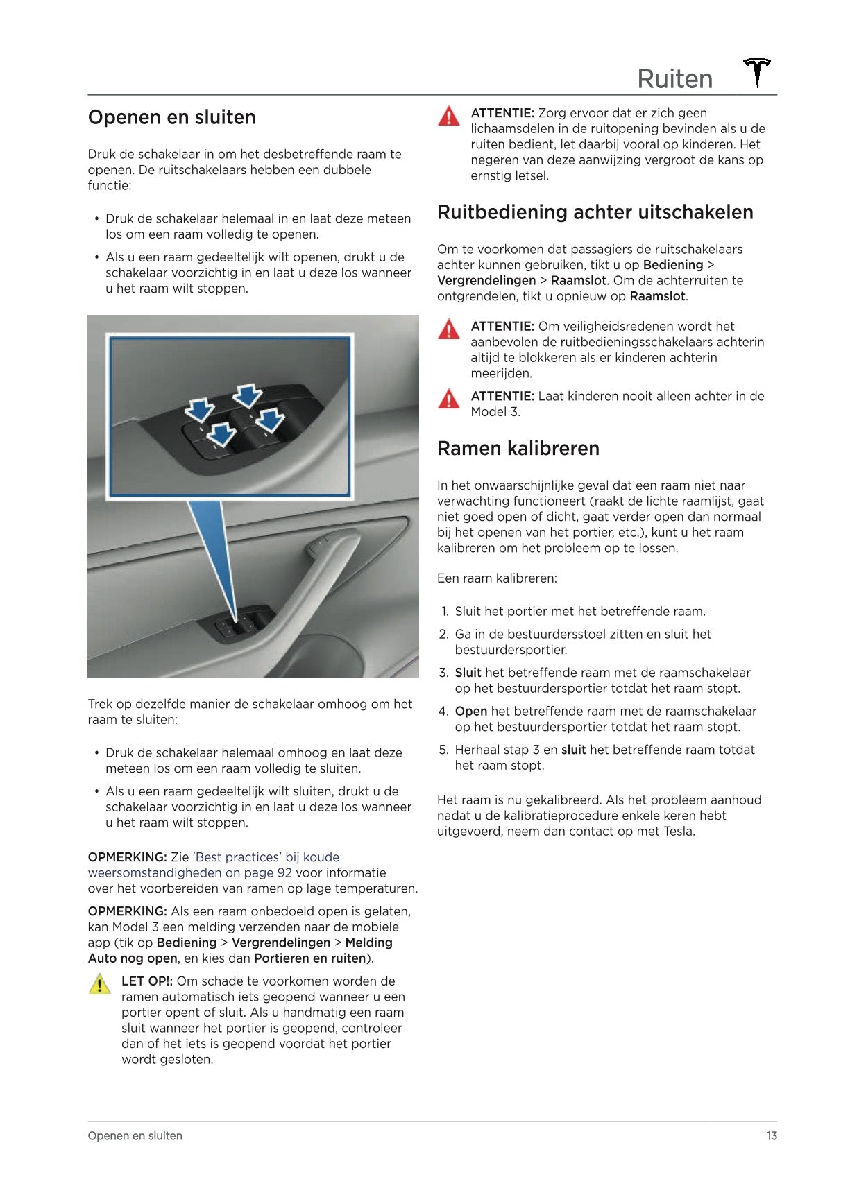 2021 Tesla Model 3 Owner's Manual | Dutch