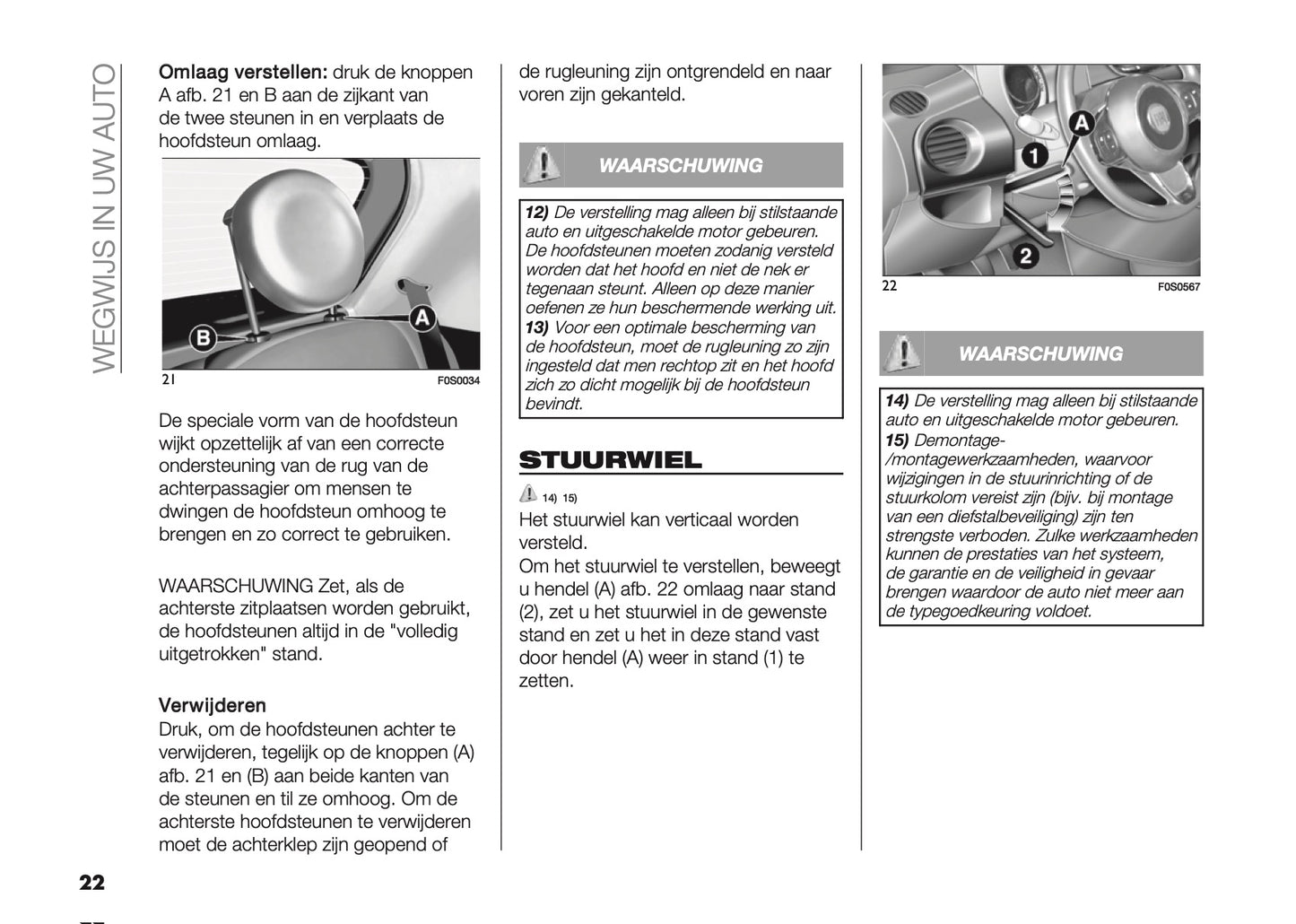 2022-2023 Fiat 500/500 Hybrid/500C/500C Hybrid Owner's Manual | Dutch