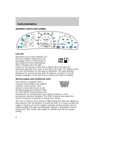 2000 Ford Excursion Owner's Manual | English