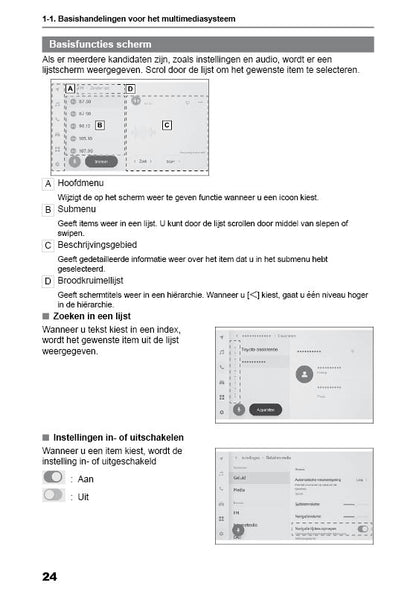 2024 Toyota Corolla Touring Sports Navigation Manual | Dutch