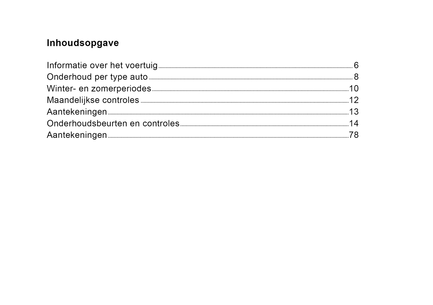 Peugeot Maintenance Book | Dutch