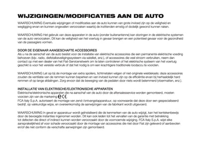 2022-2023 Fiat 500/500 Hybrid/500C/500C Hybrid Owner's Manual | Dutch