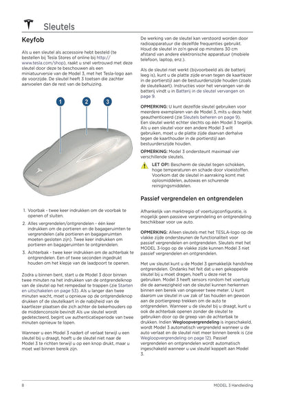 2021 Tesla Model 3 Owner's Manual | Dutch