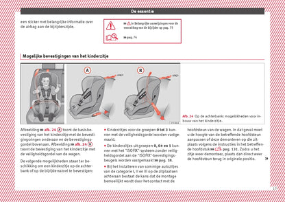 2016-2017 Seat Ibiza Owner's Manual | Dutch