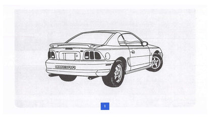 1998 Ford Mustang SVT Cobra Owner's Manual | English