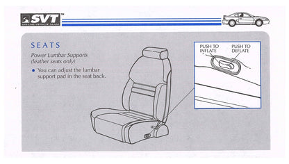 1998 Ford Mustang SVT Cobra Owner's Manual | English