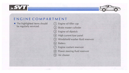 1998 Ford Mustang SVT Cobra Owner's Manual | English