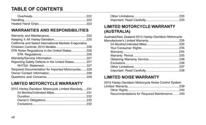 2015 Harley Davidson FLHTKSE Manuel du propriétaire | Anglais