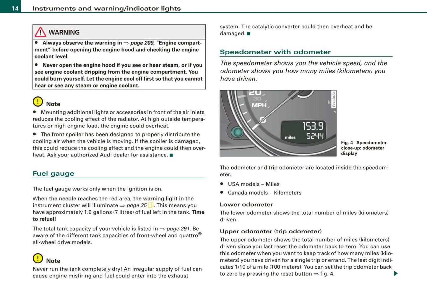 2009 Audi TT Coupe Owner's Manual | English