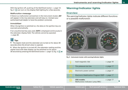 2009 Audi TT Coupe Owner's Manual | English