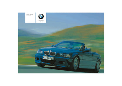 2006 BMW M3 Convertible Owner's Manual | English