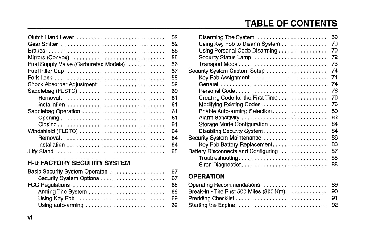 2004 Harley-Davidson Softail Owner's Manual | English