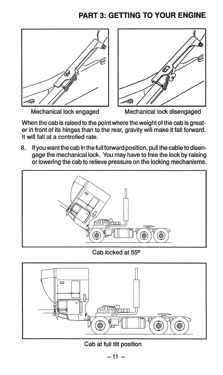 1990-1999 Peterbilt Manuel du propriétaire | Anglais