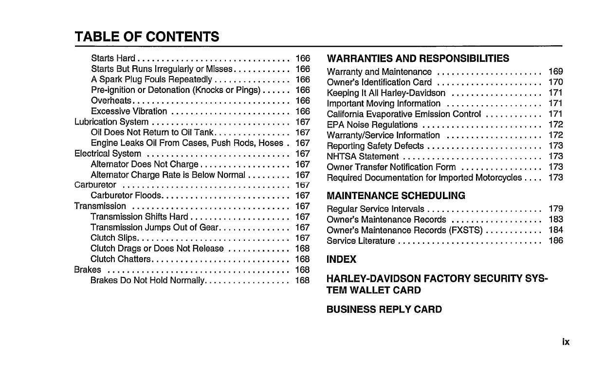 2004 Harley-Davidson Softail Owner's Manual | English