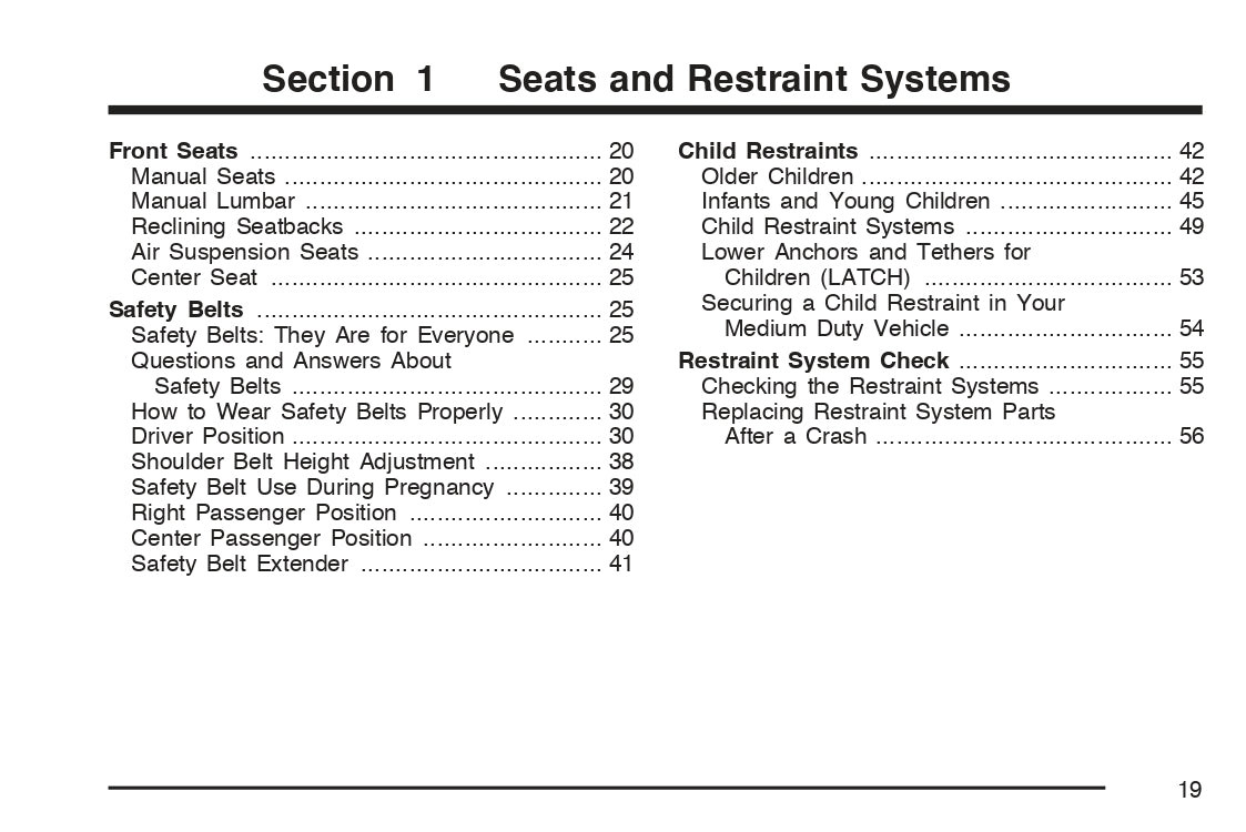 2007 Isuzu F-Series Owner's Manual | English