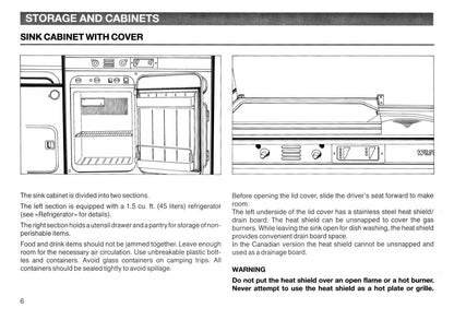 1987 Volkswagen Camper Manuel du propriétaire Supplement | Anglais