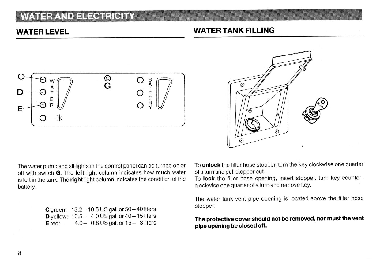 1987 Volkswagen Camper Owner's Manual | English