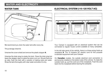 1987 Volkswagen Camper Owner's Manual | English