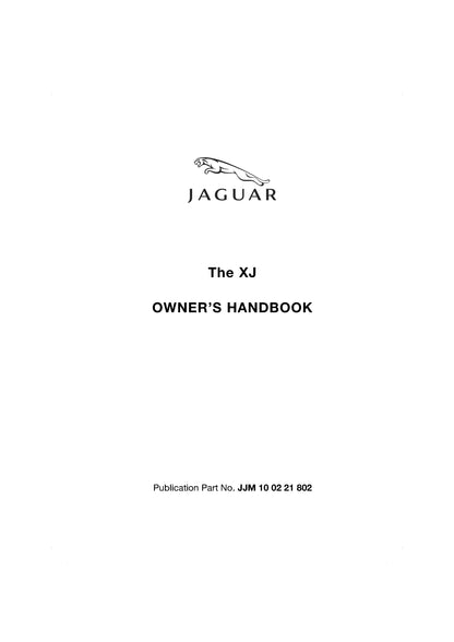 2008 Jaguar XJ Manuel du propriétaire | Anglais