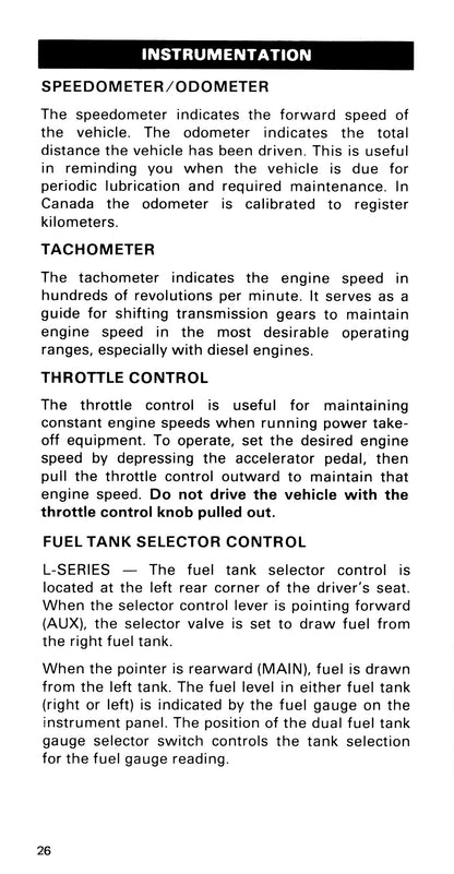 1985 Ford Medium Duty / 600 / 700 / 7000 Manuel du propriétaire | Anglais