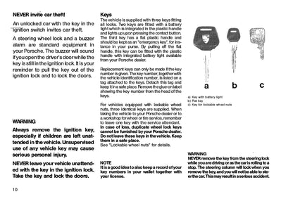 1986 Porsche 911 Turbo/911 Carerra Owner's Manual | English