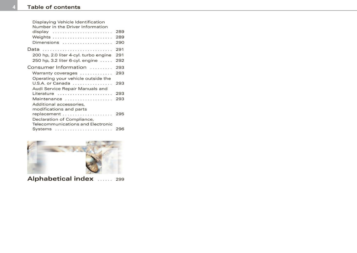 2009 Audi TT Coupe Owner's Manual | English