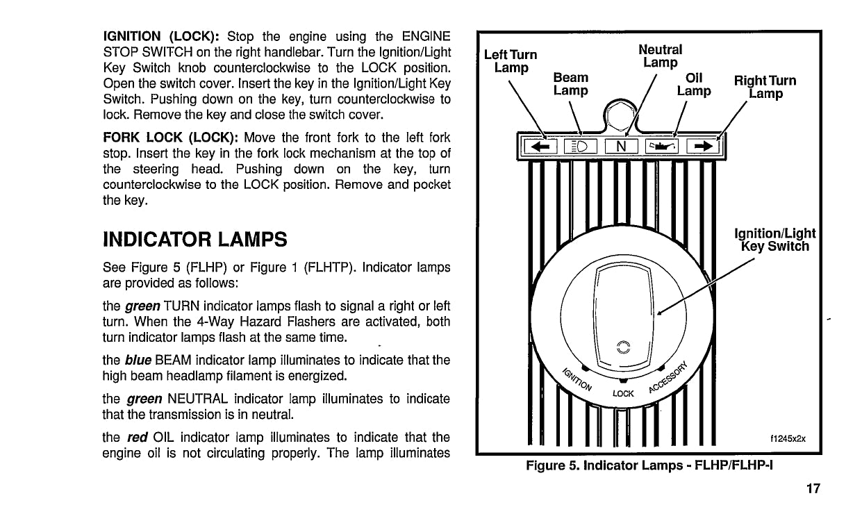 1996 Harley Davidson Police Owner's Manual | English