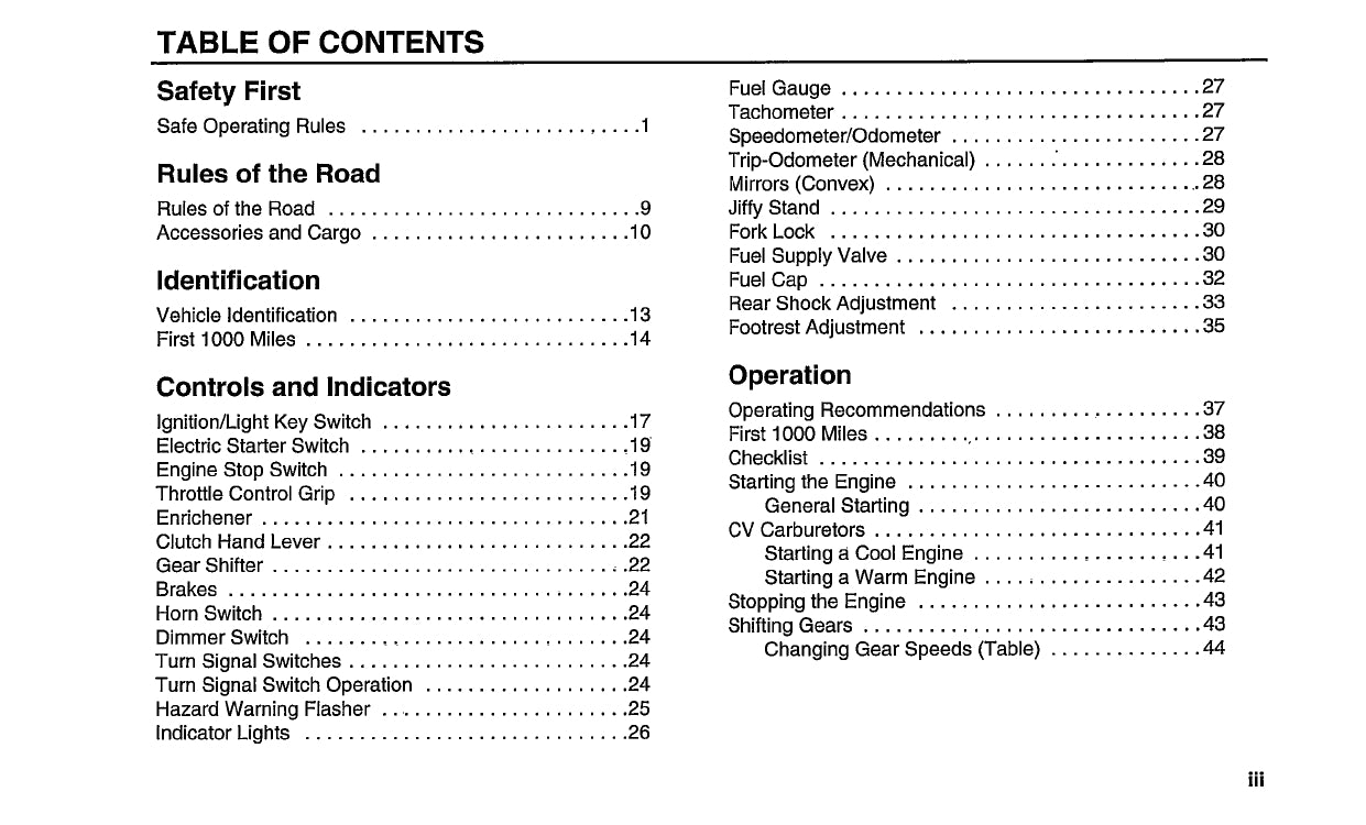 1999 Harley Davidson FXR2 Owner's Manual | English