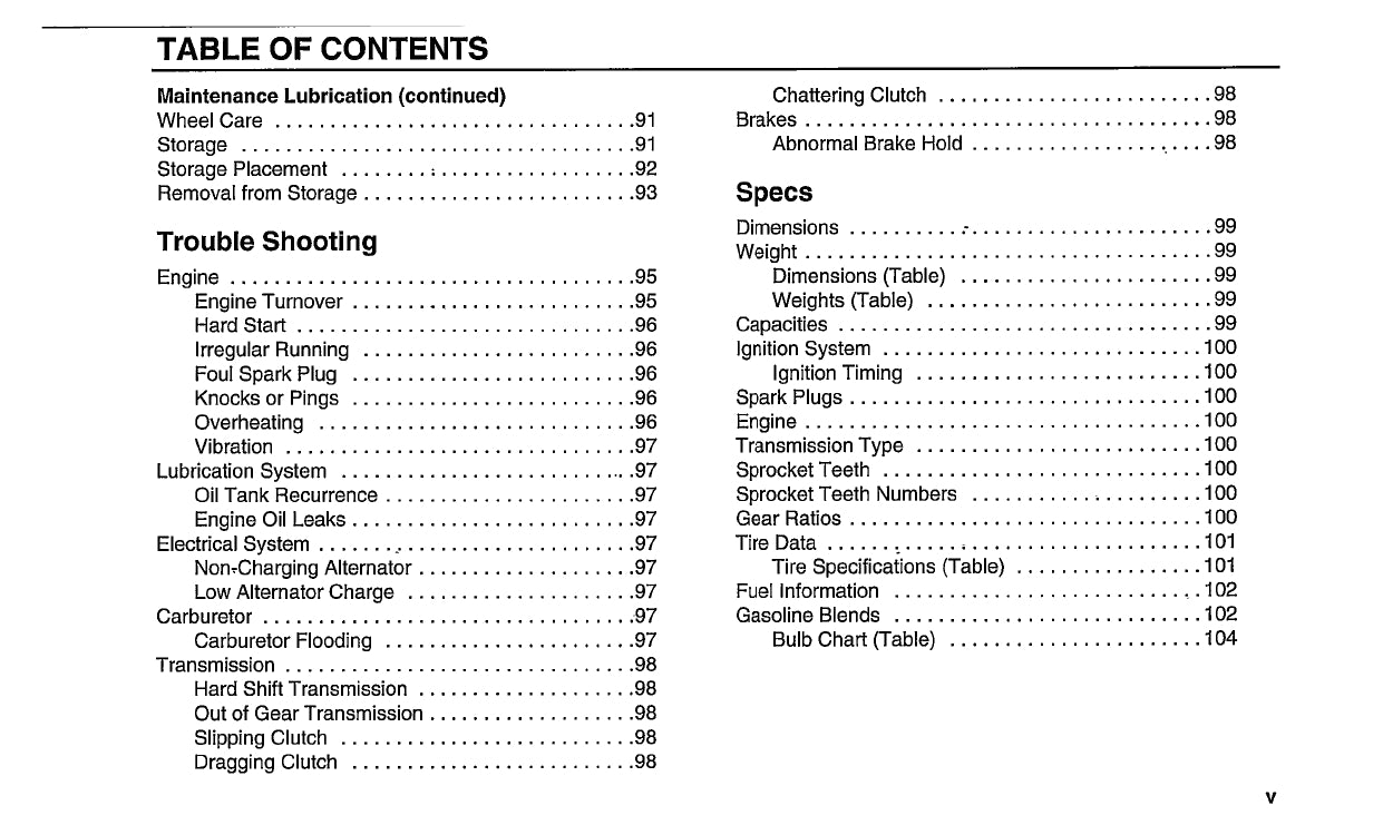 1999 Harley Davidson FXR2 Owner's Manual | English