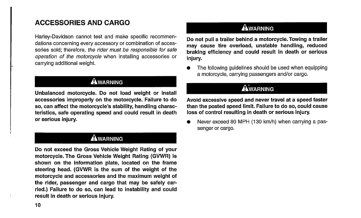 1999 Harley Davidson FXR2 Owner's Manual | English