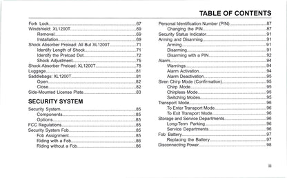 2016 Harley-Davidson Sportster Owner's Manual | English