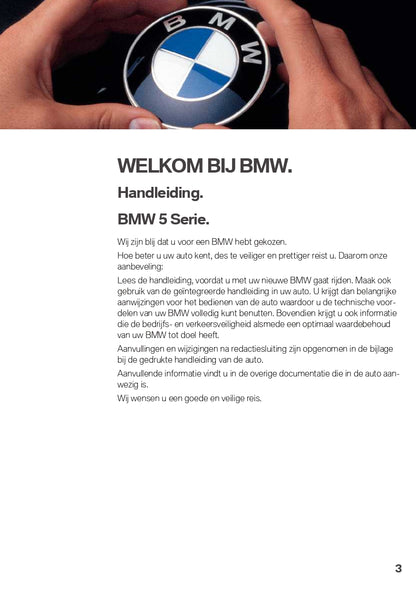 2019 BMW 5 Series Touring Owner's Manual | Dutch