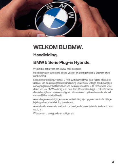 2019 BMW 5 Series/5 Series PHEV Owner's Manual | Dutch